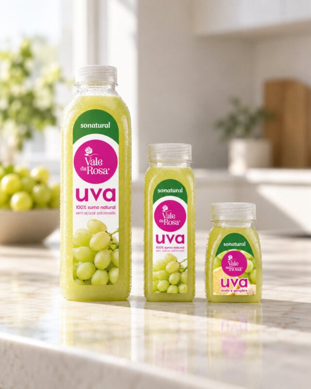 Uma nova forma de desfrutar das uvas Vale da Rosa 🍇💗 Em parceria com a Sonatural, as nossas uvas transformam-se em sumos…